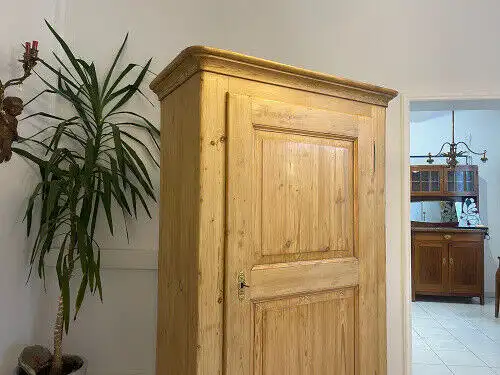 Biedermeier Bauernschrank Naturholzschrank Bauernstube E1019