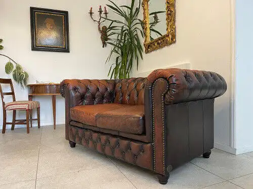 Exclusives Chesterfield Clubsofa Traum Neuwertig E1032-1