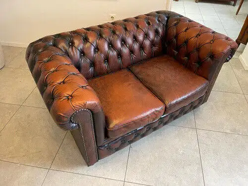 Exclusives Chesterfield Clubsofa Traum Neuwertig E1032-1