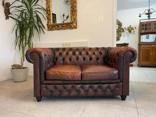 Exclusives Chesterfield Clubsofa Traum Neuwertig E1032-1