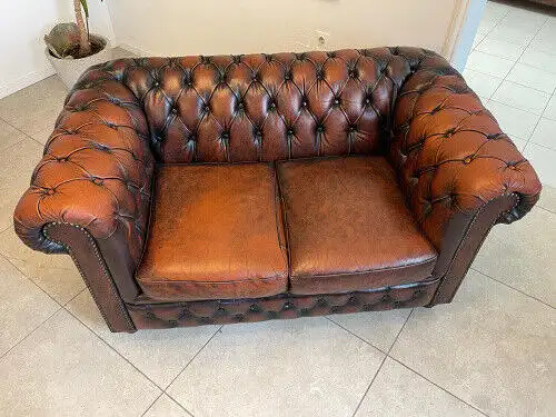 Exclusives Chesterfield Clubsofa Traum Neuwertig E1032-1