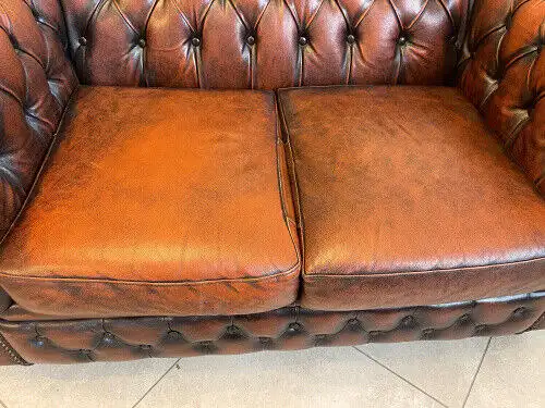 Exclusives Chesterfield Clubsofa Traum Neuwertig E1032-1