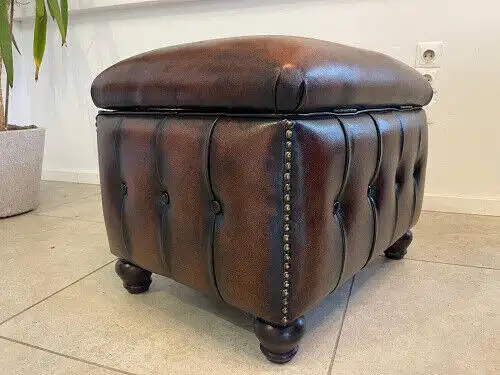 Exclusiver Chesterfield Hocker Traum Neuwertig E1033