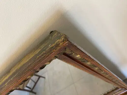 Biedermeier Spiegel Wandspiegel Original Nussholz Furniert E1011