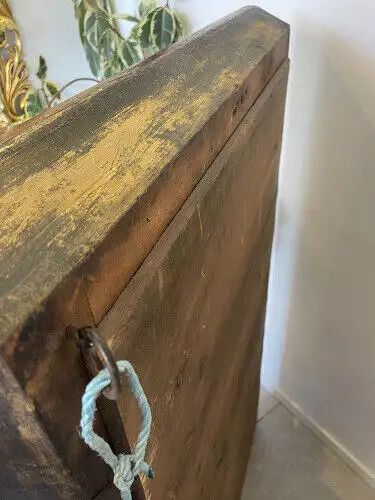 Biedermeier Spiegel Wandspiegel Original Nussholz Furniert E1011