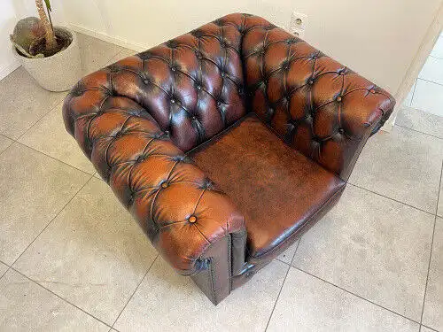 Exclusiver Chesterfield Fauteuil Traum Neuwertig E1035