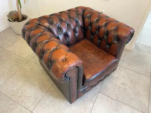 Exclusiver Chesterfield Fauteuil Traum Neuwertig E1035