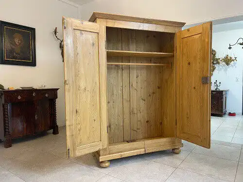 Traum Biedermeier Bauernschrank Naturholzschrank A5026