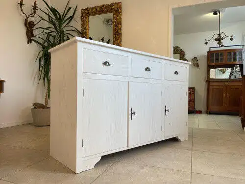 bäuerliche Anrichte Sideboard Kommode Original Fichtenholz  G1072