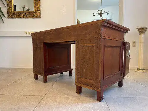 Restaurierter Jugendstil Schreibtisch Sekretär Partnerschreibtisch G1068