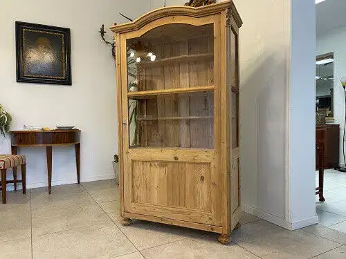 Restaurierte Gründerzeit Bauernvitrine Bauernschrank antik  G1059