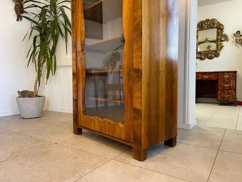 SALE Spät Biedermeier Vitrine Bücherschrank Sammlervitrine Antiquität G1094