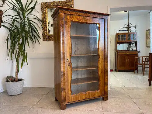 SALE Spät Biedermeier Vitrine Bücherschrank Sammlervitrine Antiquität G1094