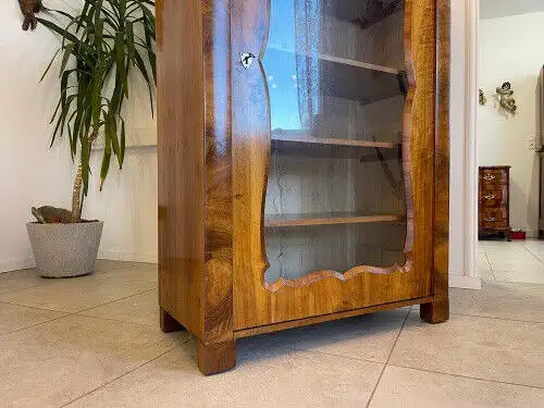 SALE Spät Biedermeier Vitrine Bücherschrank Sammlervitrine Antiquität G1094