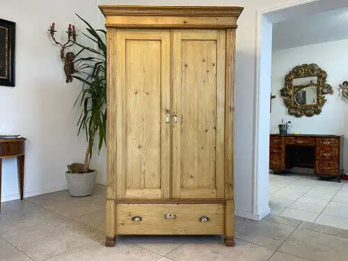 Originaler Naturholzschrank Jugendstilschrank G1088