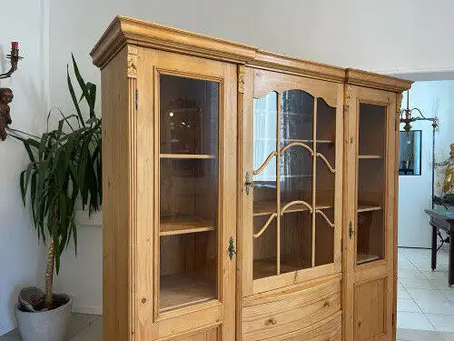 Originale Gründerzeit Vitrine Bücherschrank A4981