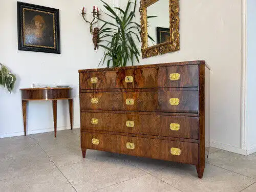 Restaurierte Biedermeier Kommode 4 Ladenkommode Nussholz Antiquität G1124