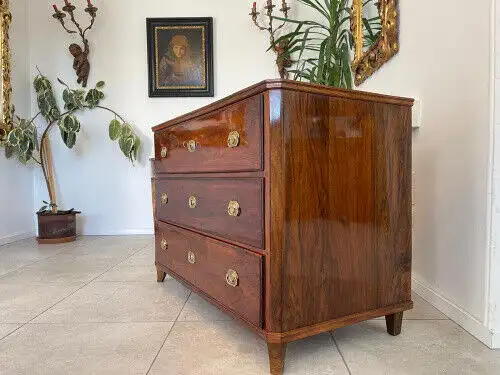 Restaurierte Biedermeier Kommode 3 Ladenkommode Nussholz Antiquität G1125