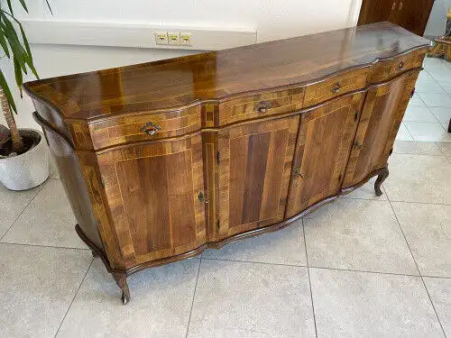 Barockstil Anrichte Sideboard Theke Marketerien G1123