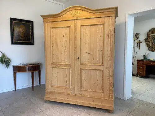 Sale Originaler Gründerzeit Hallenschrank Bauernschrank Naturholzschrank G1120-1