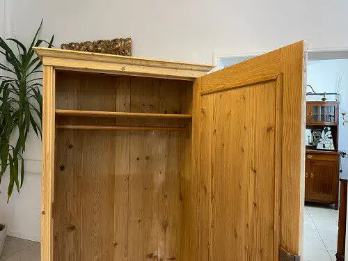 Sale Restaurierter Gründerzeit Bauernschrank Naturholzschrank G1114