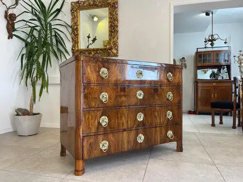 SALE Restaurierte Biedermeier Schreibkommode Nussholz Antiquität Antikmöbel G113