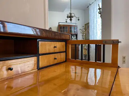 SALE Restaurierte Biedermeier Schreibkommode Nussholz Antiquität Antikmöbel G113