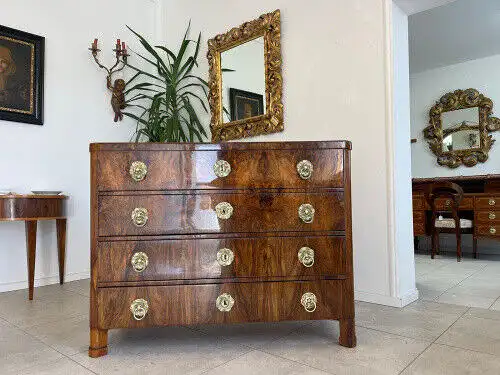 SALE Restaurierte Biedermeier Schreibkommode Nussholz Antiquität Antikmöbel G113