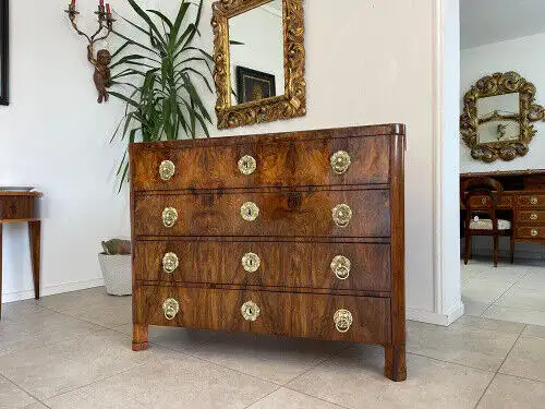 SALE Restaurierte Biedermeier Schreibkommode Nussholz Antiquität Antikmöbel G113