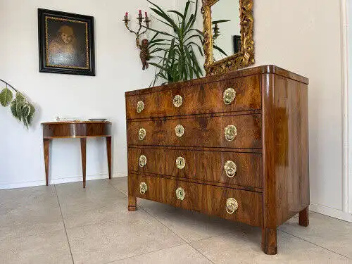 SALE Restaurierte Biedermeier Schreibkommode Nussholz Antiquität Antikmöbel G113