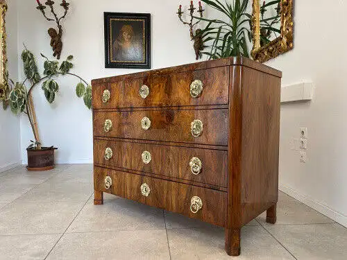 SALE Restaurierte Biedermeier Schreibkommode Nussholz Antiquität Antikmöbel G113