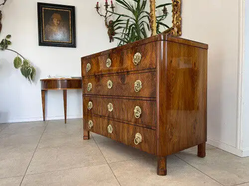 SALE Restaurierte Biedermeier Schreibkommode Nussholz Antiquität Antikmöbel G113