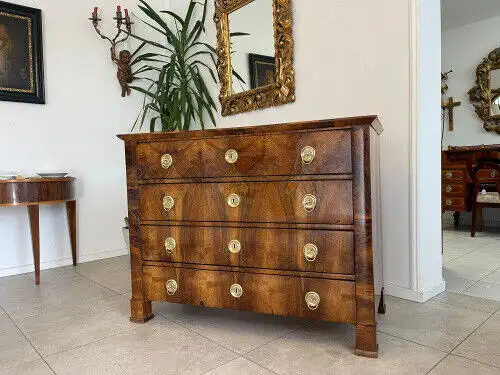 Sale Restaurierte Biedermeier Kommode Nussholz Antiquität Antik G1136