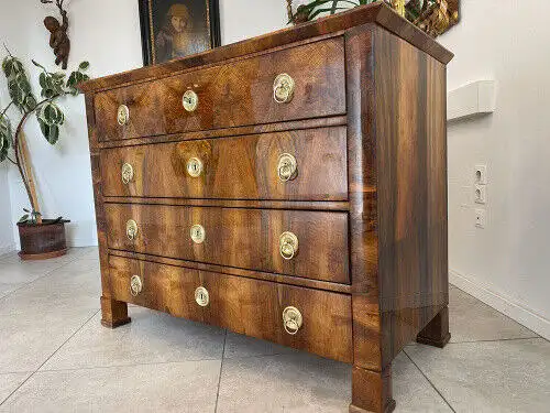 Sale Restaurierte Biedermeier Kommode Nussholz Antiquität Antik G1136