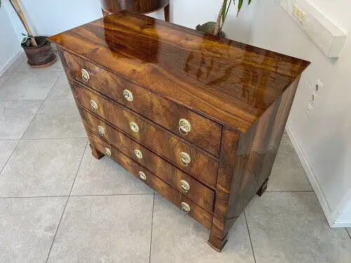 Sale Restaurierte Biedermeier Kommode Nussholz Antiquität Antik G1136