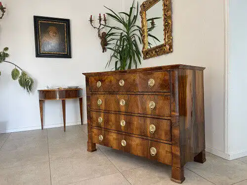 Sale Restaurierte Biedermeier Kommode Nussholz Antiquität Antik G1136