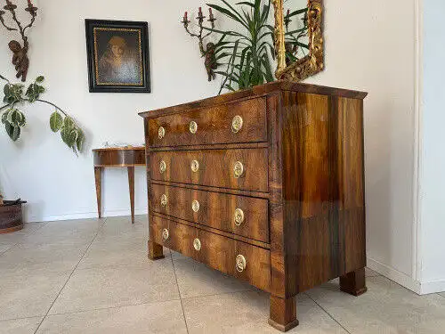 Sale Restaurierte Biedermeier Kommode Nussholz Antiquität Antik G1136