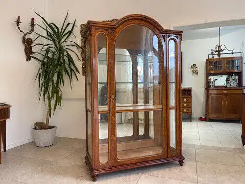 SALE Gründerzeit Vitrine Bücherschrank Sammlervitrine Antiquität G1162