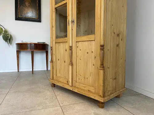 Restaurierte Gründerzeit Bauernvitrine Bauernschrank Bauernvitrine G1160