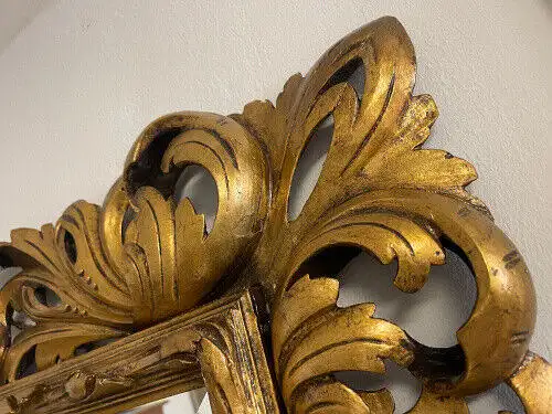 SALE Florentiner Spiegel Akanthusblattschnitzkunst Holzschnitzerei G1214