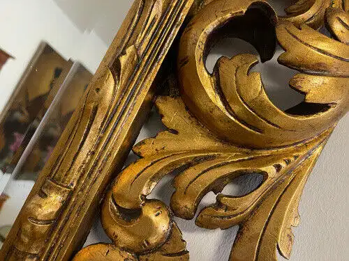 SALE Florentiner Spiegel Akanthusblattschnitzkunst Holzschnitzerei G1214