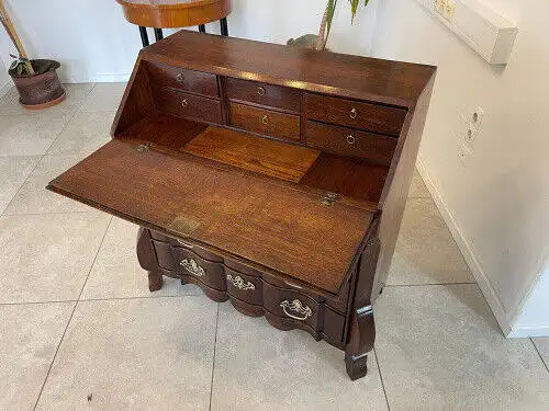 Originaler NEO Barock Sekretär Barschrank Standsekretär Antiquität G1190