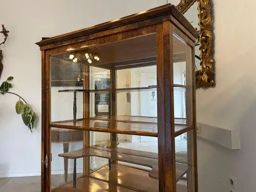 Antiquität Biedermeier Vitrine Bücherschrank Antiquität G1186