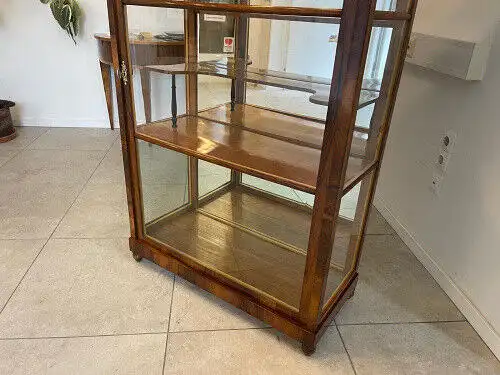 Antiquität Biedermeier Vitrine Bücherschrank Antiquität G1186