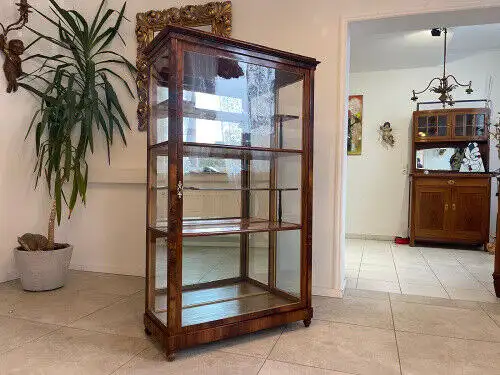 Antiquität Biedermeier Vitrine Bücherschrank Antiquität G1186