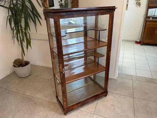 Antiquität Biedermeier Vitrine Bücherschrank Antiquität G1186