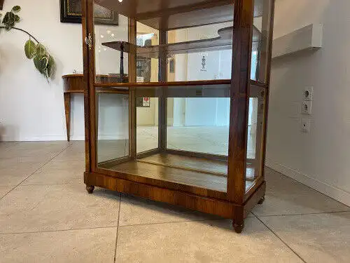 Antiquität Biedermeier Vitrine Bücherschrank Antiquität G1186