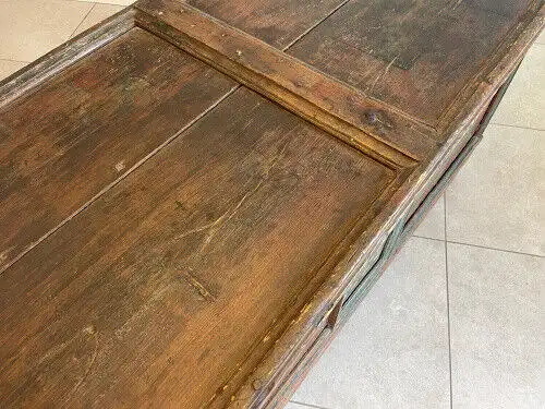 Urige handbemalte Tiroler Truhe Landhaustruhe Bauerntruhe G1236