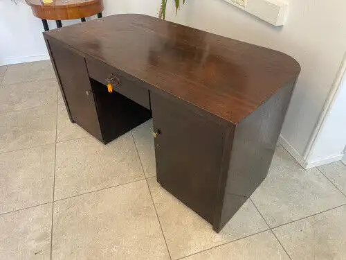 Sekretär Art Deco Schreibtisch Büroschreibtisch Freisteher G1305