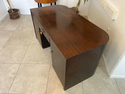Sekretär Art Deco Schreibtisch Büroschreibtisch Freisteher G1305